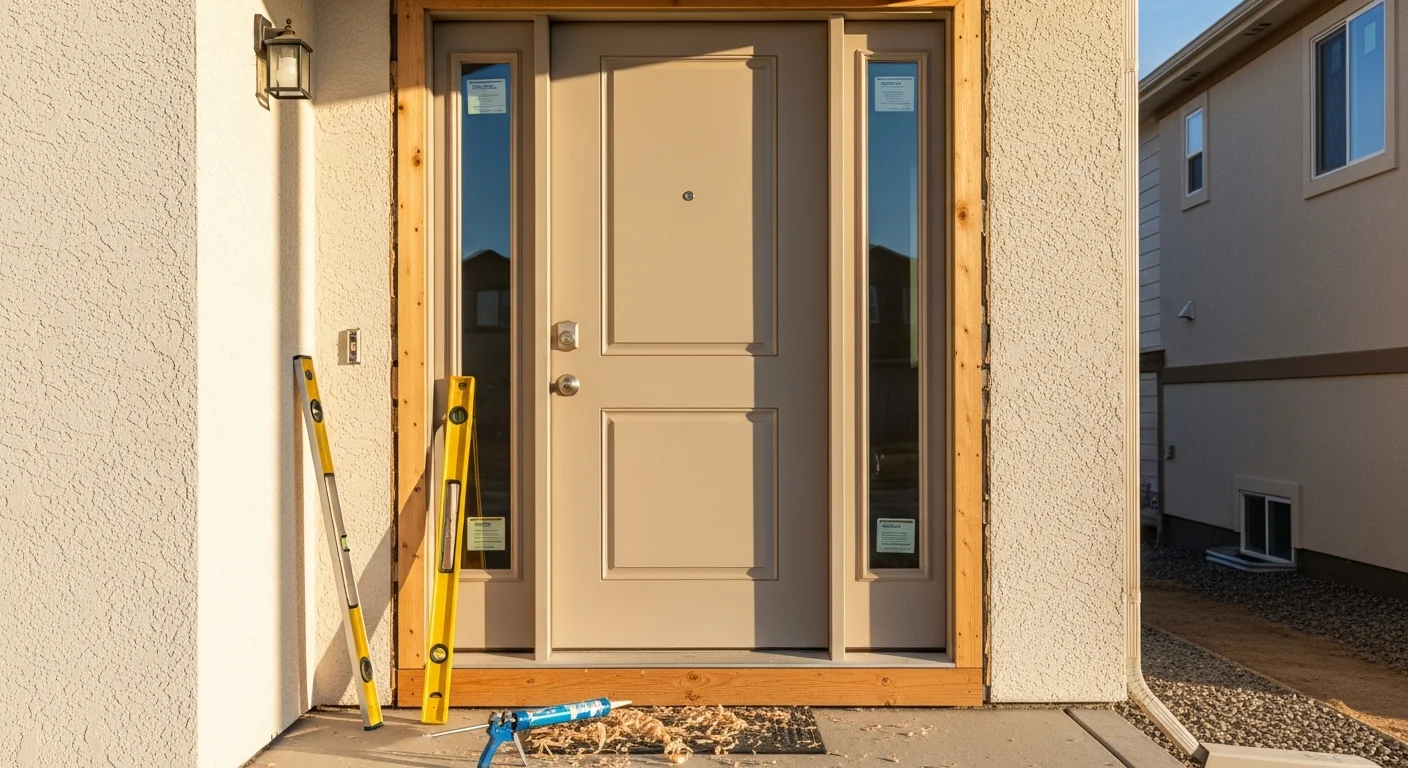 Professional window installation in a residential home
