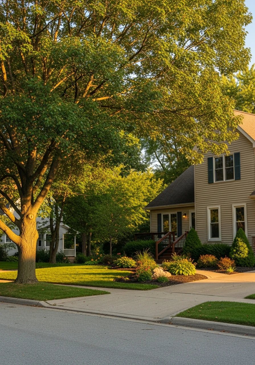 Cedar Rapids residential home with traditional Midwest architecture and mature landscaping.